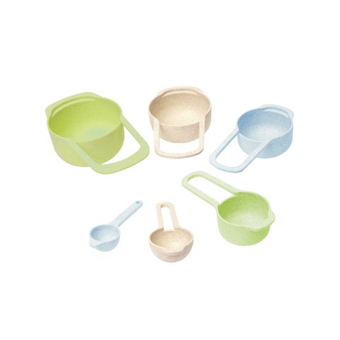 Wheatfibre Measuring Cup & Spoon Asstd C