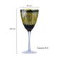 Artland Midnight Peacock Wine Glass Set2