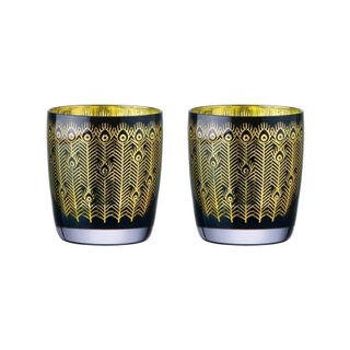 Artland Midnight Peacock Dof Tumbler Set2