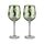 Artland Tropical Leaves Wine Glass (2)