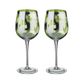 Artland Tropical Leaves Wine Glass (2)