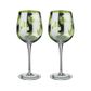 Artland Tropical Leaves Wine Glass (2)
