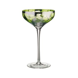 Tropical Leaves Champagne Saucer (2)