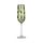 Tropical Leaves Champagne Flute (2)