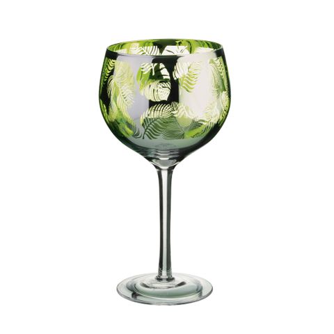 Artland Tropical Leaves Gin Glass (2)