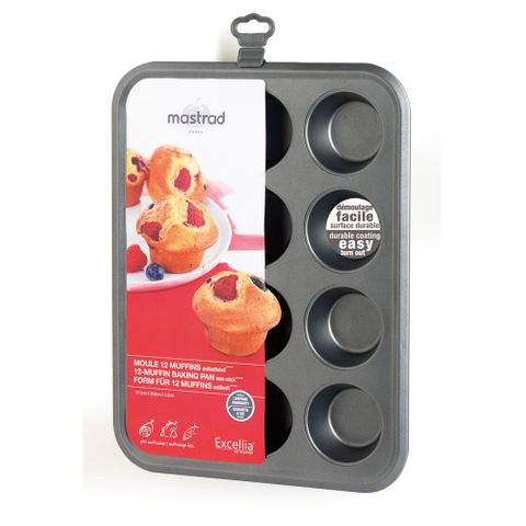 Mastrad 12-muffin Baking Pan Excellia