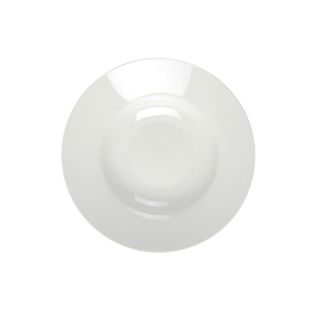 White Rimmed Soup/pasta Plate 31cm (8)