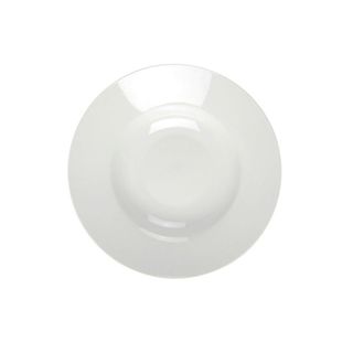White Rimmed Soup/pasta Plate 31cm (8)