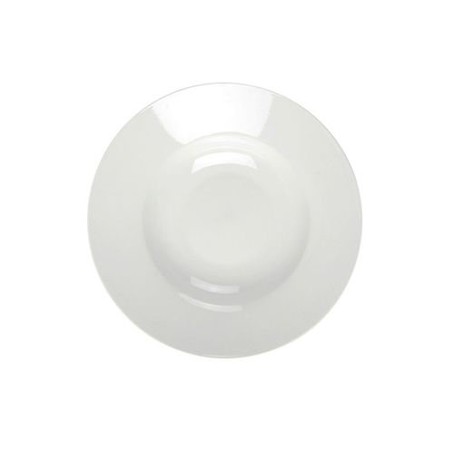 White Rimmed Soup/pasta Plate 31cm (8)