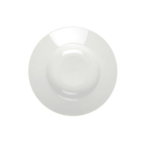 White Rimmed Soup/pasta Plate 31cm (8)