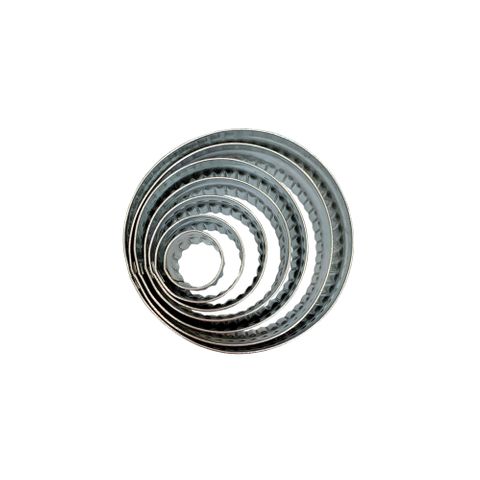 Cutter Set Round 7pc Fluted Ss