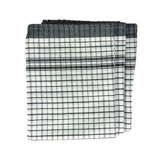 Teatowel Black/grey Fast Dry Commercial