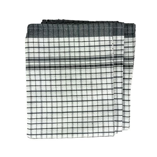 Teatowel Black/grey Fast Dry Commercial