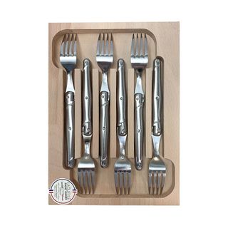 Laguiole Fork Set 6 Stainless Steel