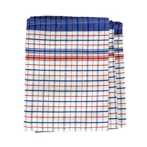 Teatowel Blue/red Fast Drying Commercial