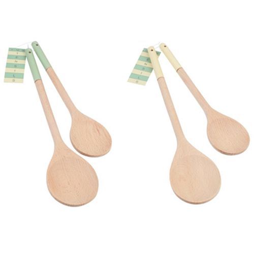 T&G Spoon Set Double Green Cream (6)