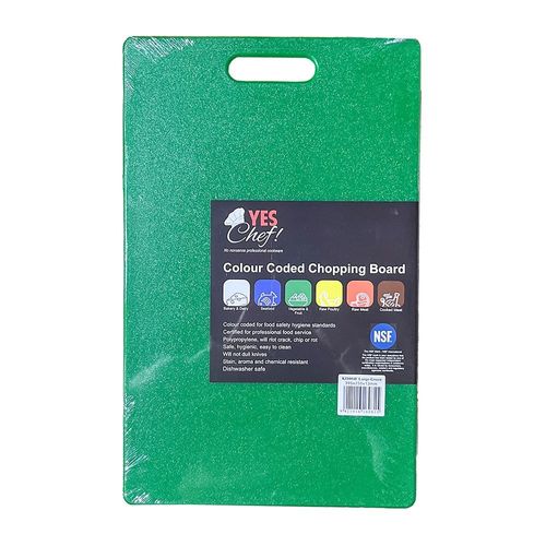 Chopping Board Lge Green 395x250x13
