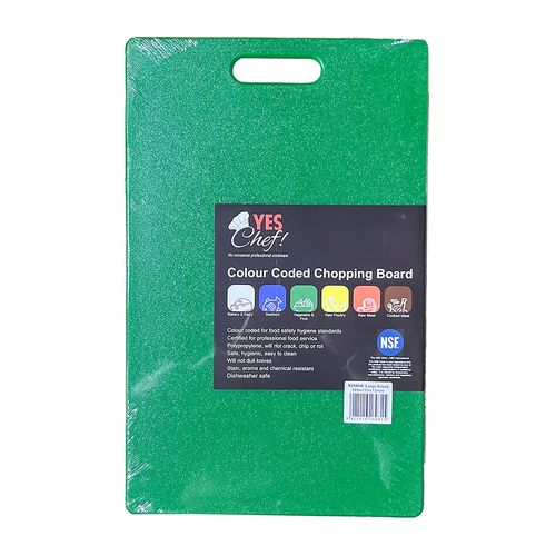 Chopping Board Lge Green 395x250x13
