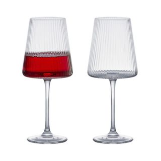Purple Anton Studio Designs Set of 6 Loire Wine Glass