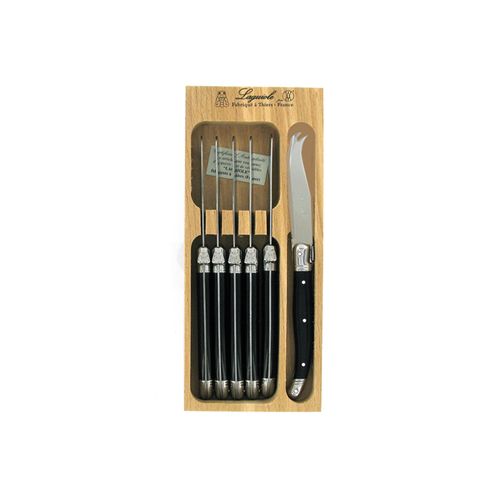 Verdier Fromagette 6 Pc Boxed Black