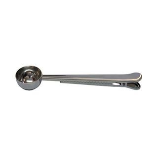 COFFEE SCOOP WITH CLIP STAINLESS STEEL