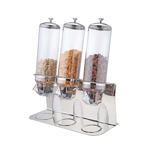 Cereal Dispenser Triple 3x4ltr Capacity