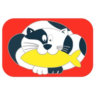 PoP Placemat - Cat With Fish (12)