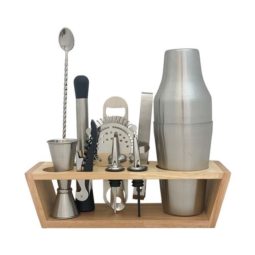 Bar Tool Set And Stand 11 Piece