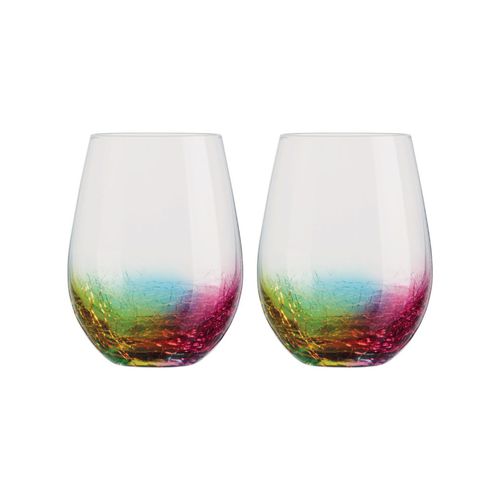 Artland Neon Stemless Set Of 2