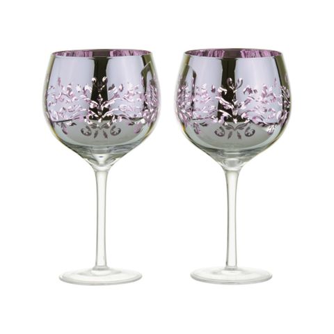 Artland Filigree Gin Lilac Set Of 2