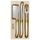Laguiole Cheese Set Ivory/brass 3pc