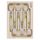 Laguiole Fork Set 6 Ivory/brass Bolsters