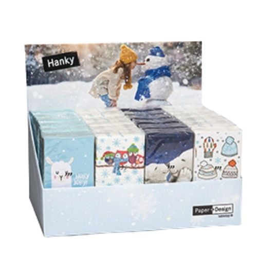Tissues Mini Display Winter 24 Pk