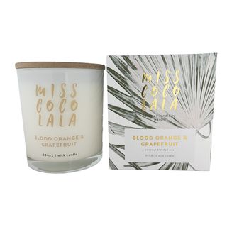 300g Coconut Wax Jar Candle-blood Orange