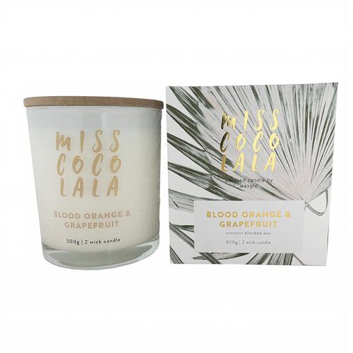 300g Coconut Wax Jar Candle-blood Orange