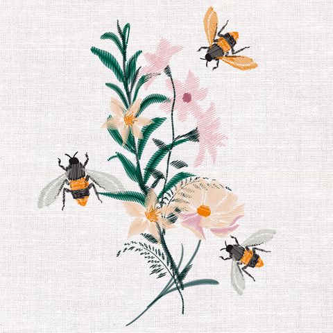 Luncheon - Floral Bees