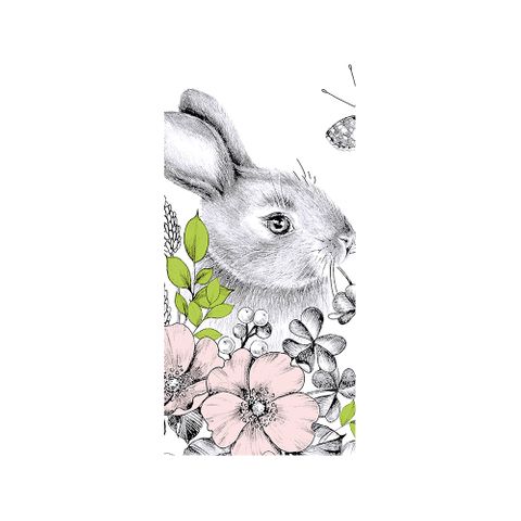 Tissues -graphite Bunny
