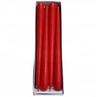 250mm Unwrapped Taper -red (12pk)