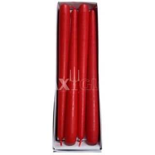 250mm Unwrapped Taper -red (12pk)
