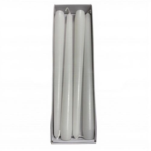 250mm Unwrapped Taper -white (12pk)