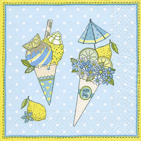 Luncheon -ice Cream Cones