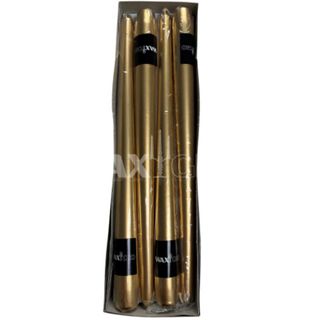 300mm Wrapped Taper -metallic Gold
