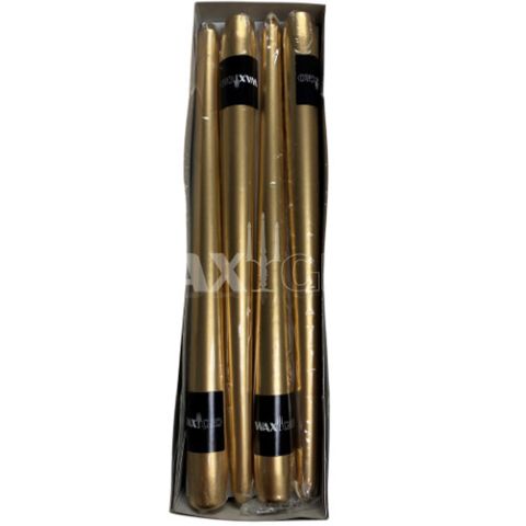 300mm Wrapped Taper -metallic Gold