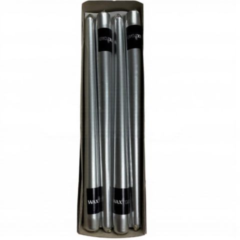 300mm Wrapped Taper -metallic Silver