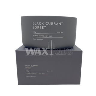 400g Soy Wax Candle In Slate Vessel - Bl