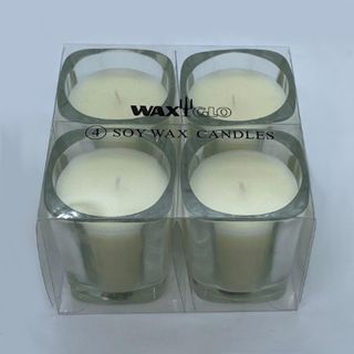 Soy Wax Glass Jar Candle (4 Pack) -cream