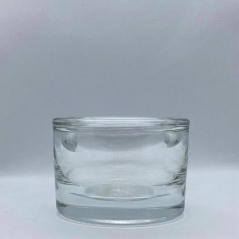 80x60mm Clear Chunky Glass T/light Holde