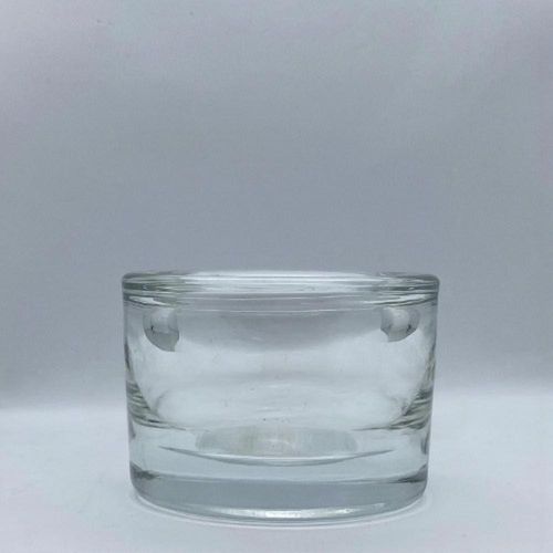 80x60mm Clear Chunky Glass T/light Holde