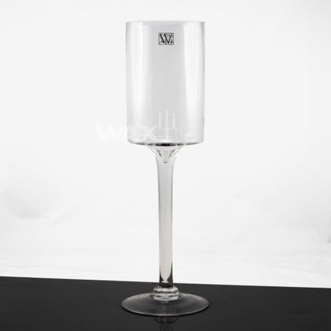 130x600mm Tall Glass Cylinder On Stem