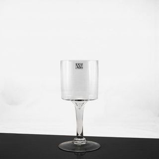 Glass Vase / Hurricane On Stem 350x100mm